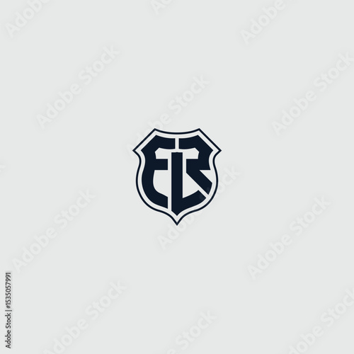 Stylized logo featuring initials F L R encased in a crest badge emblem