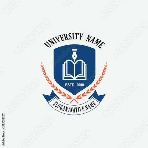 3100 educational logo school college university learning institute book academy organization