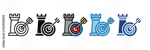Strategic Goals  Icon Element For Design