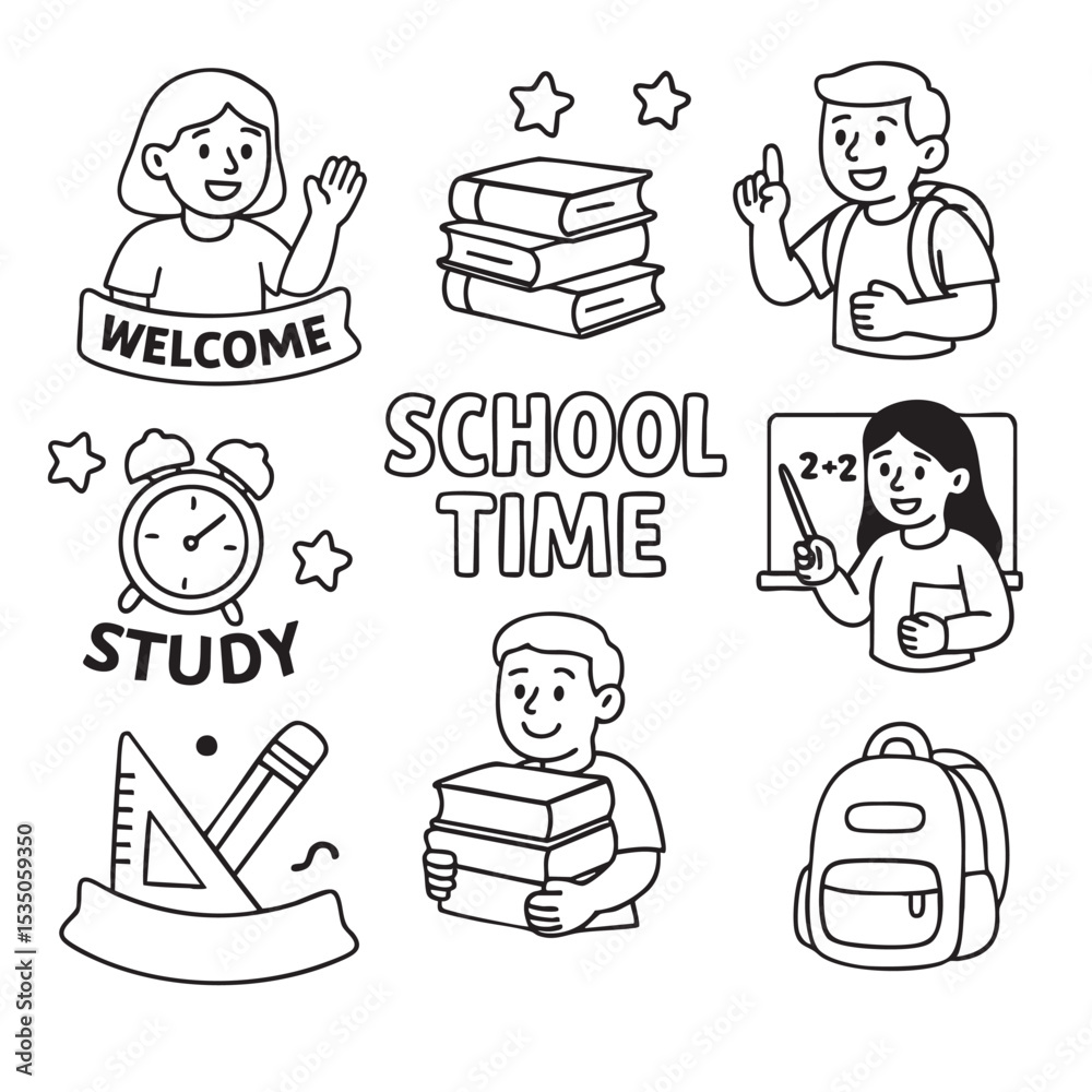 custom made wallpaper toronto digitalWelcome to school time with books, study tools, and cheerful students ready to learn