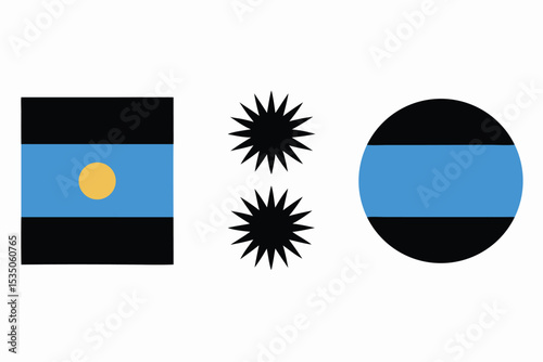 Argentina flag icon set a high quality design featuring the argentinian flag in various styles