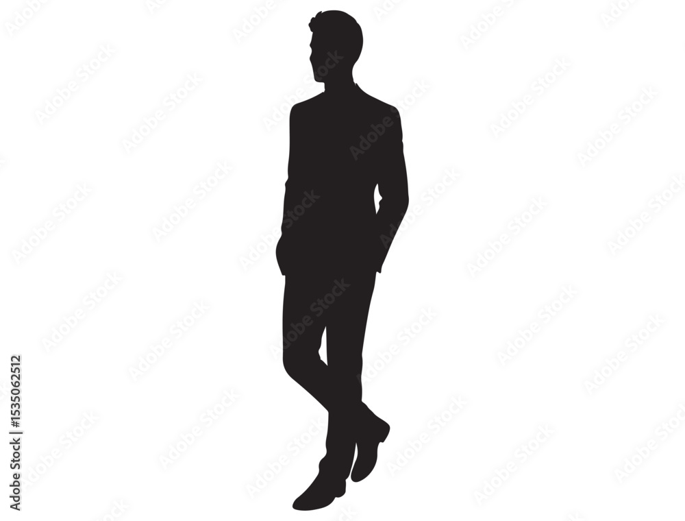 Fototapeta premium MALE MODEL SILHOUETTE 