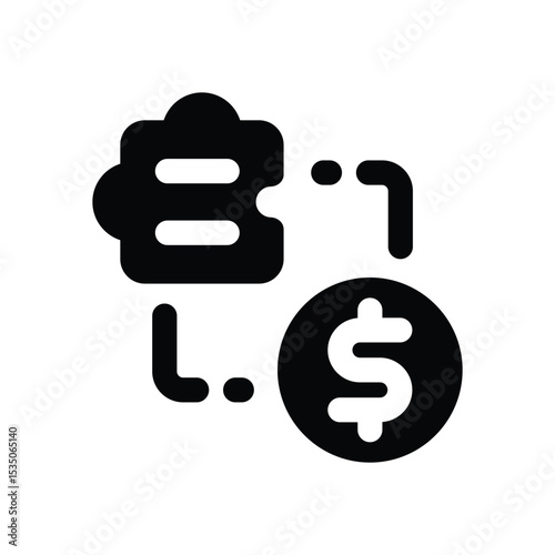 solution glyph icon. Strong and solid vector icon for websites, mobile interfaces, presentations, and visual branding. High quality and easy to edit.