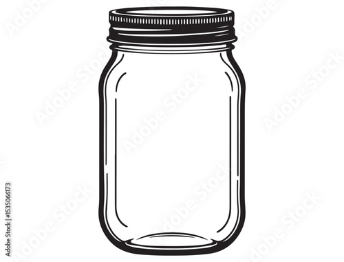 MASON JAR SILHOUETTE