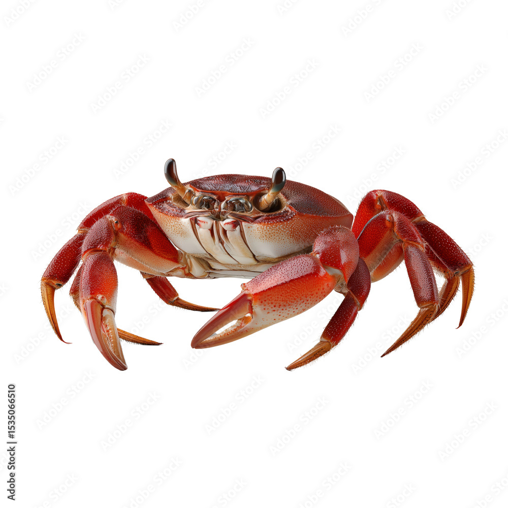 Crab A Detailed Overview of This Marine Invertebrate on isolated background, generative ai Crab A Detailed Overview of This Marine Invertebrate on isolated background, generative ai