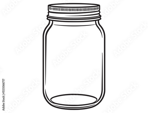 MASON JAR SILHOUETTE