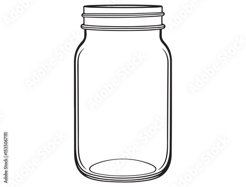 MASON JAR SILHOUETTE