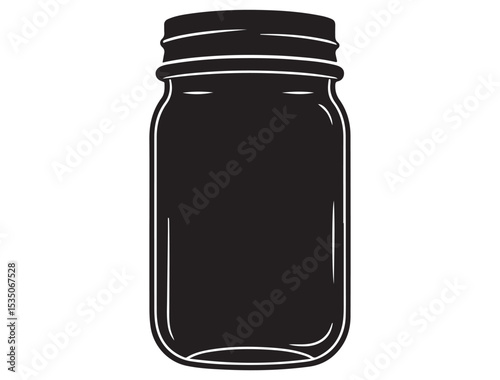 MASON JAR SILHOUETTE