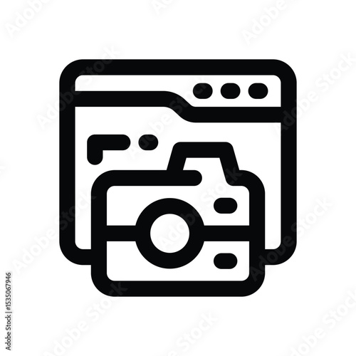 sightseeing line icon. Clean and minimalist vector icon for websites, mobile apps, presentations, and logos. Fully scalable and customizable for any project.