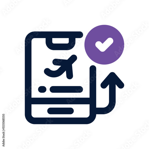 online booking duotone icon. Sleek and modern vector icon for websites, mobile apps, marketing materials, and corporate design. Fully scalable and ready to use.