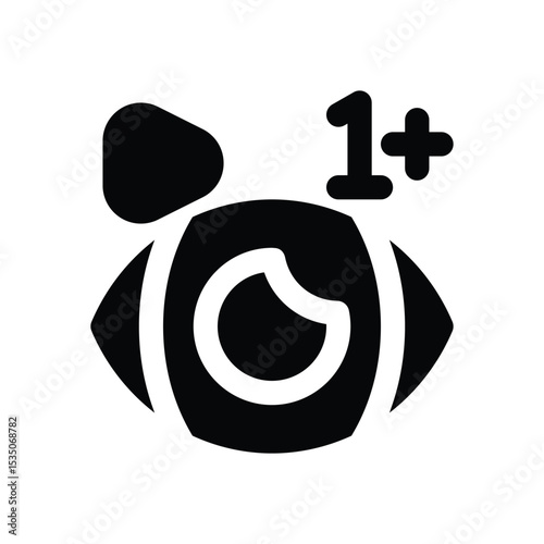 viewers glyph icon. Strong and solid vector icon for websites, mobile interfaces, presentations, and visual branding. High quality and easy to edit.
