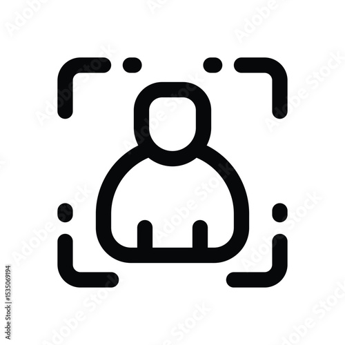 account line icon. Clean and minimalist vector icon for websites, mobile apps, presentations, and logos. Fully scalable and customizable for any project.