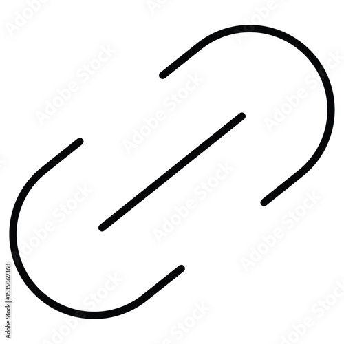 Link icon Outline isolated logo mark