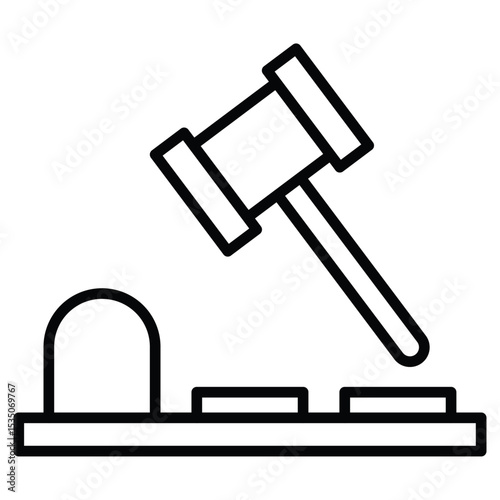 Mole Game Whack icon Outline isolated logo mark
