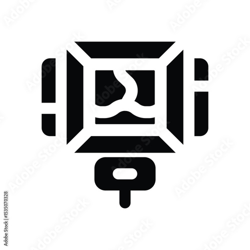 display glyph icon. Strong and solid vector icon for websites, mobile interfaces, presentations, and visual branding. High quality and easy to edit.