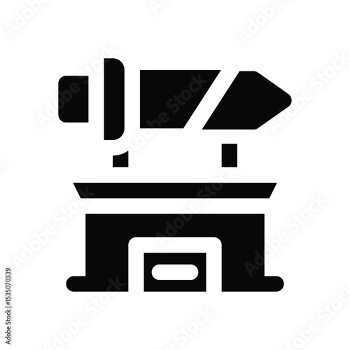 sword shop glyph icon. Strong and solid vector icon for websites, mobile interfaces, presentations, and visual branding. High quality and easy to edit.