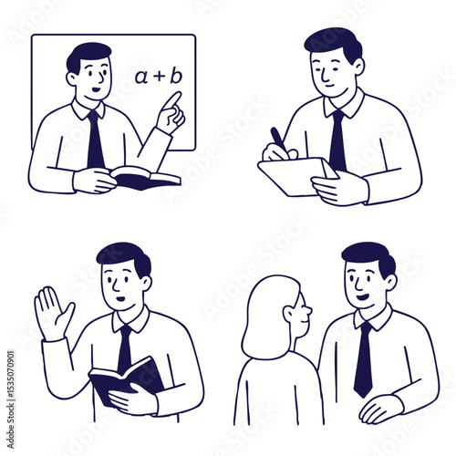 Teaching education learning classroom instructor student writing interaction