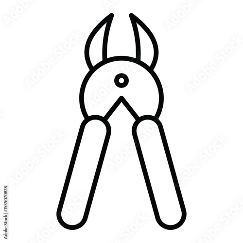 pruner icon Outline isolated logo mark