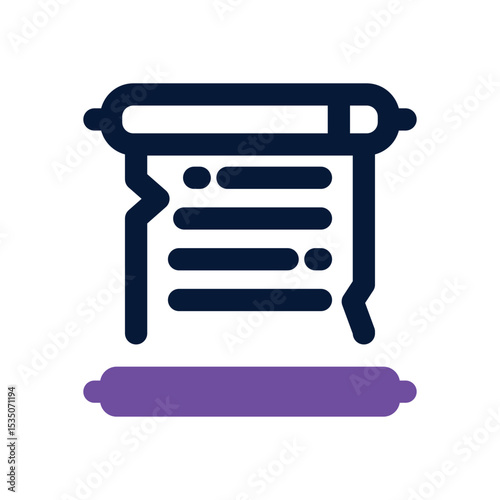 papyrus duotone icon. Sleek and modern vector icon for websites, mobile apps, marketing materials, and corporate design. Fully scalable and ready to use.