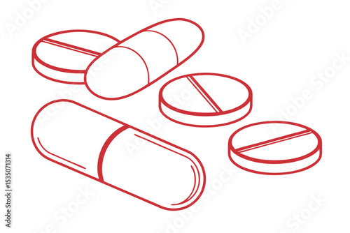 Minimal Capsule and Pill Icon Design