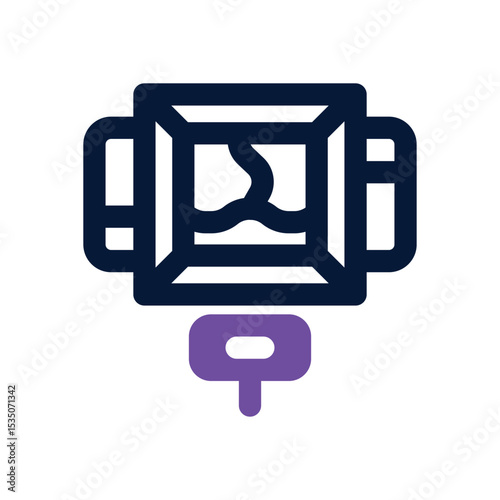 display duotone icon. Sleek and modern vector icon for websites, mobile apps, marketing materials, and corporate design. Fully scalable and ready to use.