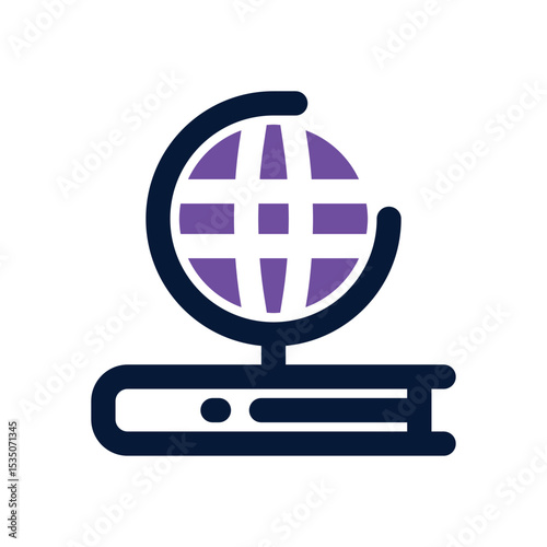 history duotone icon. Sleek and modern vector icon for websites, mobile apps, marketing materials, and corporate design. Fully scalable and ready to use.