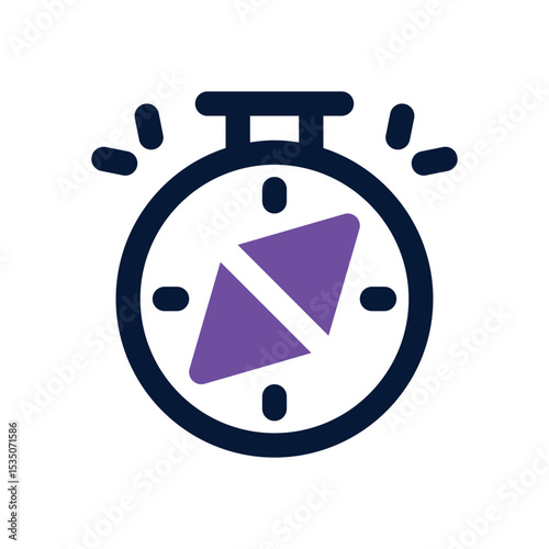 compas duotone icon. Sleek and modern vector icon for websites, mobile apps, marketing materials, and corporate design. Fully scalable and ready to use.