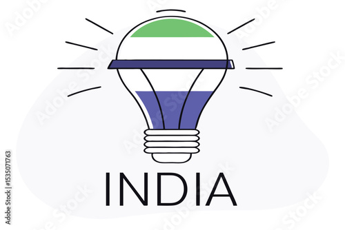 Detailed digital illustration of a glowing incandescent light bulb with filament