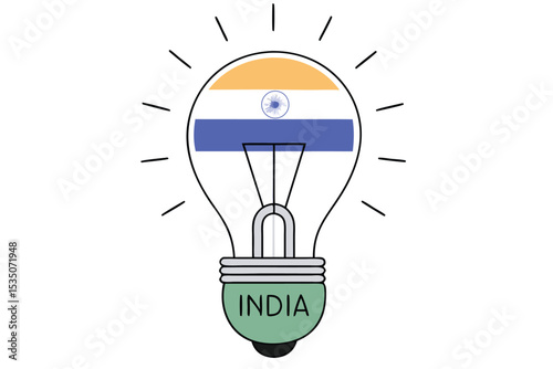 A detailed digital illustration of a glowing incandescent light bulb with realistic details and high resolution image