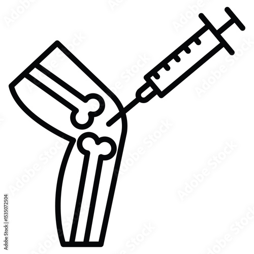 Treatment arthritis icon Outline isolated logo mark