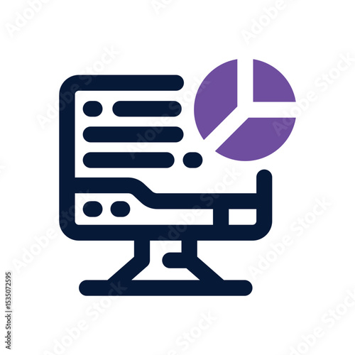 computer duotone icon. Sleek and modern vector icon for websites, mobile apps, marketing materials, and corporate design. Fully scalable and ready to use.