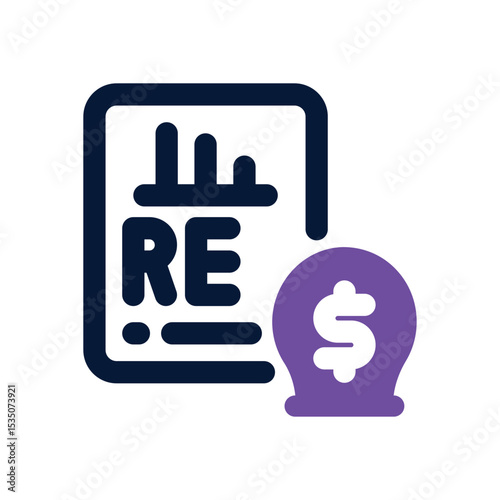 retained earnings duotone icon. Sleek and modern vector icon for websites, mobile apps, marketing materials, and corporate design. Fully scalable and ready to use.