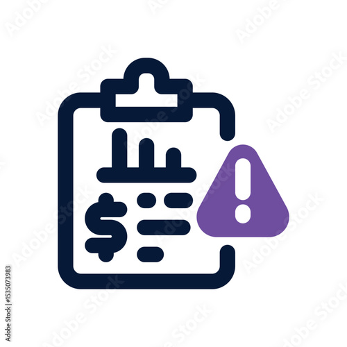 risk evaluation duotone icon. Sleek and modern vector icon for websites, mobile apps, marketing materials, and corporate design. Fully scalable and ready to use.