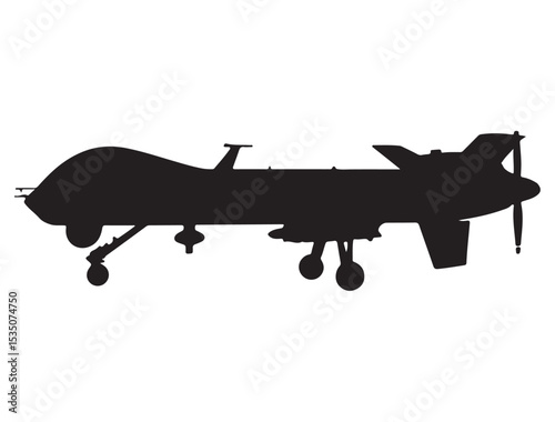 MILITARY DRONE SILHOUETTE 