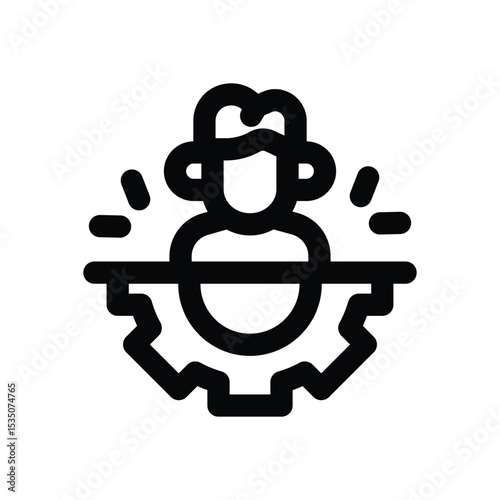 management line icon. Clean and minimalist vector icon for websites, mobile apps, presentations, and logos. Fully scalable and customizable for any project.