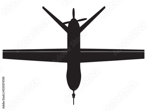 MILITARY DRONE SILHOUETTE 