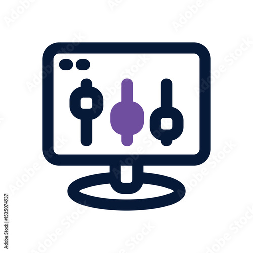configuration duotone icon. Sleek and modern vector icon for websites, mobile apps, marketing materials, and corporate design. Fully scalable and ready to use.