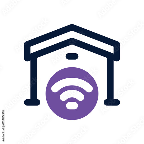 smart home duotone icon. Sleek and modern vector icon for websites, mobile apps, marketing materials, and corporate design. Fully scalable and ready to use.