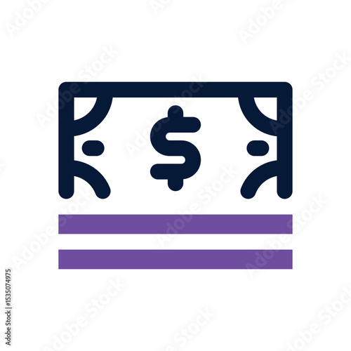 money duotone icon. Sleek and modern vector icon for websites, mobile apps, marketing materials, and corporate design. Fully scalable and ready to use.