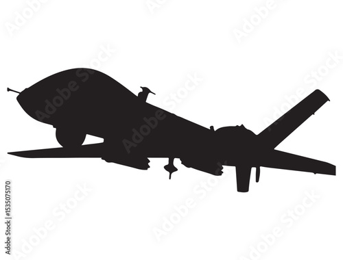 MILITARY DRONE SILHOUETTE 