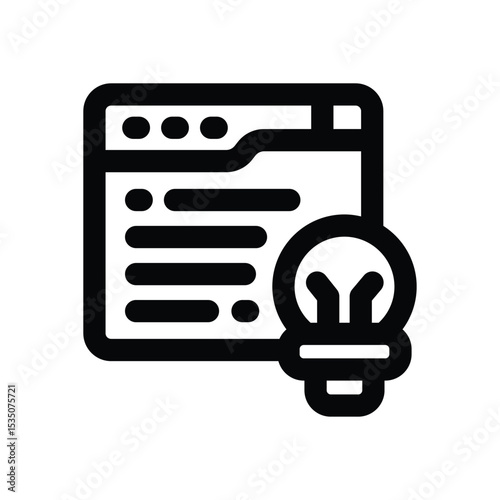 website line icon. Clean and minimalist vector icon for websites, mobile apps, presentations, and logos. Fully scalable and customizable for any project.