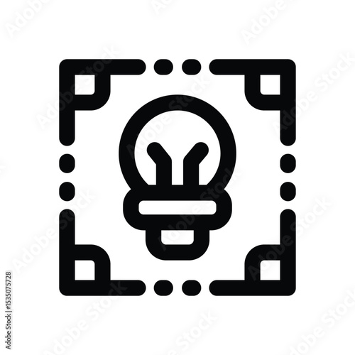 scan line icon. Clean and minimalist vector icon for websites, mobile apps, presentations, and logos. Fully scalable and customizable for any project.