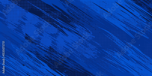 blue color pattern gradient grunge texture background. Dots pop art comics sport style vector illustration Abstract background dark blue with modern corporate concept