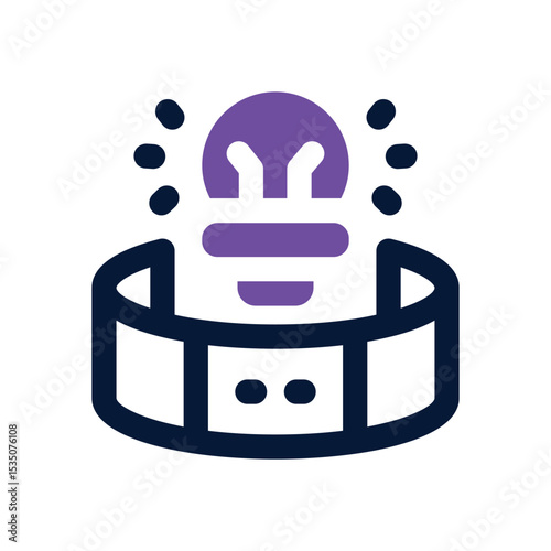 virtual reality duotone icon. Sleek and modern vector icon for websites, mobile apps, marketing materials, and corporate design. Fully scalable and ready to use.
