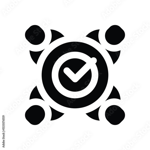 meeting glyph icon. Strong and solid vector icon for websites, mobile interfaces, presentations, and visual branding. High quality and easy to edit.