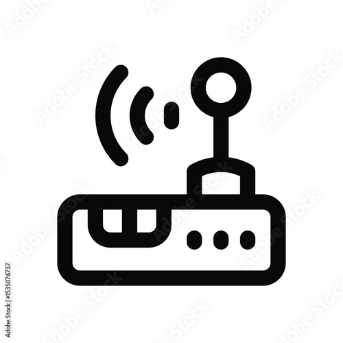 router line icon. Clean and minimalist vector icon for websites, mobile apps, presentations, and logos. Fully scalable and customizable for any project.
