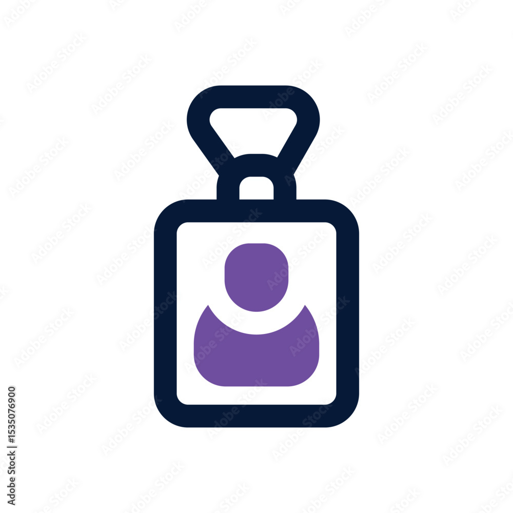 Fototapeta premium id card duotone icon. Sleek and modern vector icon for websites, mobile apps, marketing materials, and corporate design. Fully scalable and ready to use.