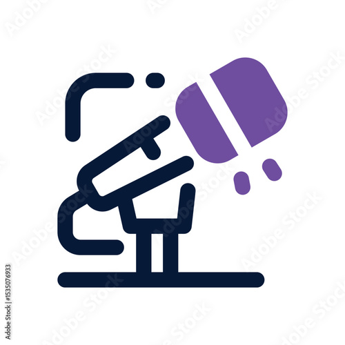 microphone duotone icon. Sleek and modern vector icon for websites, mobile apps, marketing materials, and corporate design. Fully scalable and ready to use.