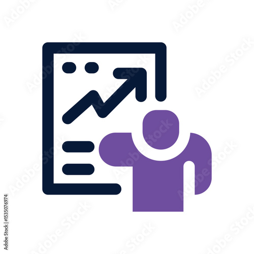 report duotone icon. Sleek and modern vector icon for websites, mobile apps, marketing materials, and corporate design. Fully scalable and ready to use.
