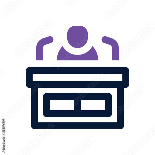 speech duotone icon. Sleek and modern vector icon for websites, mobile apps, marketing materials, and corporate design. Fully scalable and ready to use.
